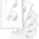 10-Pack Unbreakable 1-Gang Standard Size Duplex Receptacle Wall Plates  Durable Polycarbonate Thermoplastic Electrical Outlet Covers in White