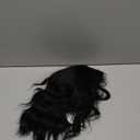 Black Short Wavy Wig for Women Lace Hairline Bob Style Synthetic Heat Resistant - Natural Appearance for Everyday Hairstyle 14 Inch