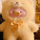 TOYZERO + Official Lulu The Piggy Blind Box-Vintage Teddy Shop Series Plush Keychain Blind Boxes Figures Cute Stuffed Animals Mystery Box Collectibles Toys Home Decorations Birthday Gifts, Single Box