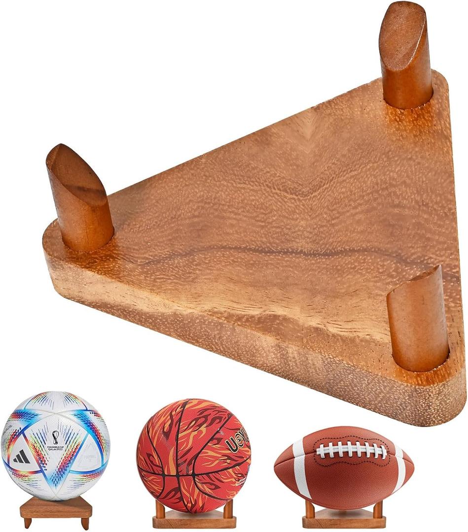 Ball Racks, Soccer Racks, Basketball , Volleyball Souvenir Display , made of walnut wood
