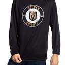 Calhoun NHL Mens Loose Fit Performance Rashguard Wicking Long Sleeve Shirt (X-Large, Vegas Golden Knights)