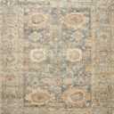 Loloi Margot Collection MAT-03 Ocean/Spice 5'-0" x 7'-6" Area Rug feat. CloudPile, No-Shed Easy Clean Large Patterned Area Rug for Living Room, Bedroom, Dining Area
