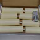 Flameless Waterproof 2.2" x4" 4" 5" 5" 6" 6" 7" 7" Pillar Candles with Remote Control and Timer, LED Battery Operated Plastic Ivory Pack of 8 Outdoor Flickering Warm Light