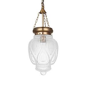DSMJFU Brass Gold Glass Ceiling Pendant Light Kitchen Island Lighting Farmhouse Vintage Pendant Light Hanging Light Fixture for Dining Room, Entryway, Sink, Breakfast Nook