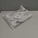 VOGOL Floral Valance for Kitchen Windows, Black Butterfly Pattern Light Filtering Valances for Living Room, Rod Pocket Window Treatment for Farmhouse, 42 x 18 Inches, 1 Panel