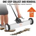 VEVOR 50Lbs Rolling Magnetic Sweeper with Wheels, Push-Type Magnetic Pick Up Sweeper, 24-inch Large Magnet Pickup Lawn Sweeper with Telescoping Handle, Easy Cleanup of Workshop Garage Yard
