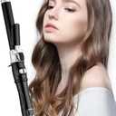 1 inch Ceramic Rotary Curler for All Types of Hair, Automatic Curler, User-Friendly for Smoothing Curl Control, Dual Voltage, Automatic Shutdown, Black