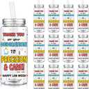 Vesici 12 Pcs Lab Week 2026 Appreciation Gift 14.2oz Thank You Tumbler with Lid and Straw Plastic Tumbler Bulk Inspirational Gifts Cold Drinking Cup for Science Birthday Laboratory Coworker Stuff