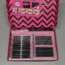 MilyBest 4 Styles Lash Clusters Kit 864Pcs Eyelash Clusters Lash Kit Volume Lashes Clusters D Curl DIY Individual False Eyelashes with 2 Bond&Seal Wispy Bulk Cluster Eyelash Extensions Kit De Pestaas