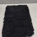 OLANLY Bathroom Rugs 34x21, Extra Soft Absorbent Chenille Bath Rugs, Rubber Backing Quick Dry, Machine Washable Bath Mats for Bathroom Floor, Tub and Shower, Home Decor Accessories, Black