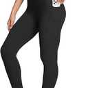 BALEAF Women's Leggings with Pockets Black Tummy Control Workout High Waisted Athletic 7/8 Ultra Soft Gym Yoga Ankle Pants, Size: XS
