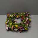 Hotop Spring Summer Door Wreath for Front Door 22'' Artificial Daisy and Lavender Floral Wreath with Green Leaves Jasmine Orchid Flower for Indoor Outdoor Home Wedding Farmhouse Window Decor