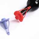 Silicone Wine Stopper Cute Wine Accessories Reusable Sealing plug Fun Cowboy Hat bottle Seals keep wine fresh Gifts for Wine Collector replacement Corks (Blue+Red)