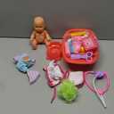 PROOU Baby Doll Care Toys, 30PCS Baby Dolls Bath Set & Doctor Kit, Pretend Play Baby Doll Set, Incl Bathtub, Bathrobe, ECG, Thermometer, Toddlers Toys Gifts for Age 3 4 5 6 Year Old Girls