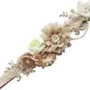 FANFAN Maternity Belt for Pregnant Wedding - Bridal Sash Belt Y01 (Champagne)