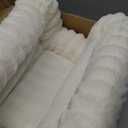 Cloud-Soft Cat Window Sill Perch with Zipper Designed Cushioned Bed, Supportive Cat Window Seat with Premium Solid Wood & Sturdy Metal Frame, Pet Hammock Bed for Large Cats (Large, White) (Large(24.4''x15''))