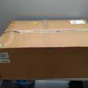 Nathan James Gracie Modern Counter Height Bar Stool with Back, Counter Stool Upholstered Chair with Natural Textured Linen and Brushed Wooden Legs, Cream Boucle/Dark Brown 1 Piece