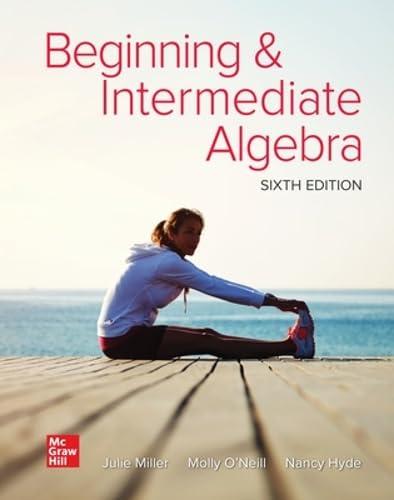 Create only for Integrated Video and Study Workbook for Beginning and Intermediate Algebra (MATHEMATICS)