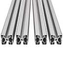 4PCS T Slot 4040 Aluminum Extrusion Profile 78.7'',European Standard Anodized Linear Rail for 3D Printer Parts and CNC DIY 2000mm Silver