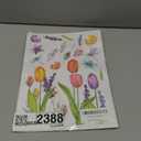 AKEROCK Spring Window Clings, Colorful Flower Static Window Stickers for Spring Decor, Decorations for Home