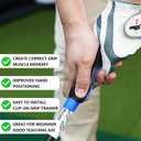 Golf Grip Trainer, Right or Left Handed Golf Training Aid for All Levels of Golfers - Fix Hand Position & Grasp, Master Correct Grip Posture, Golf Accessories