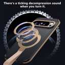 TIANNIUKE for Google Pixel 10 Pro XL Case 360Rotatable Magnetic Ring Holder Stand with Silicone Strap, Fit for MagSafe Mil-Grade Shockproof Translucent Matte Phone Case (Desert Gold)