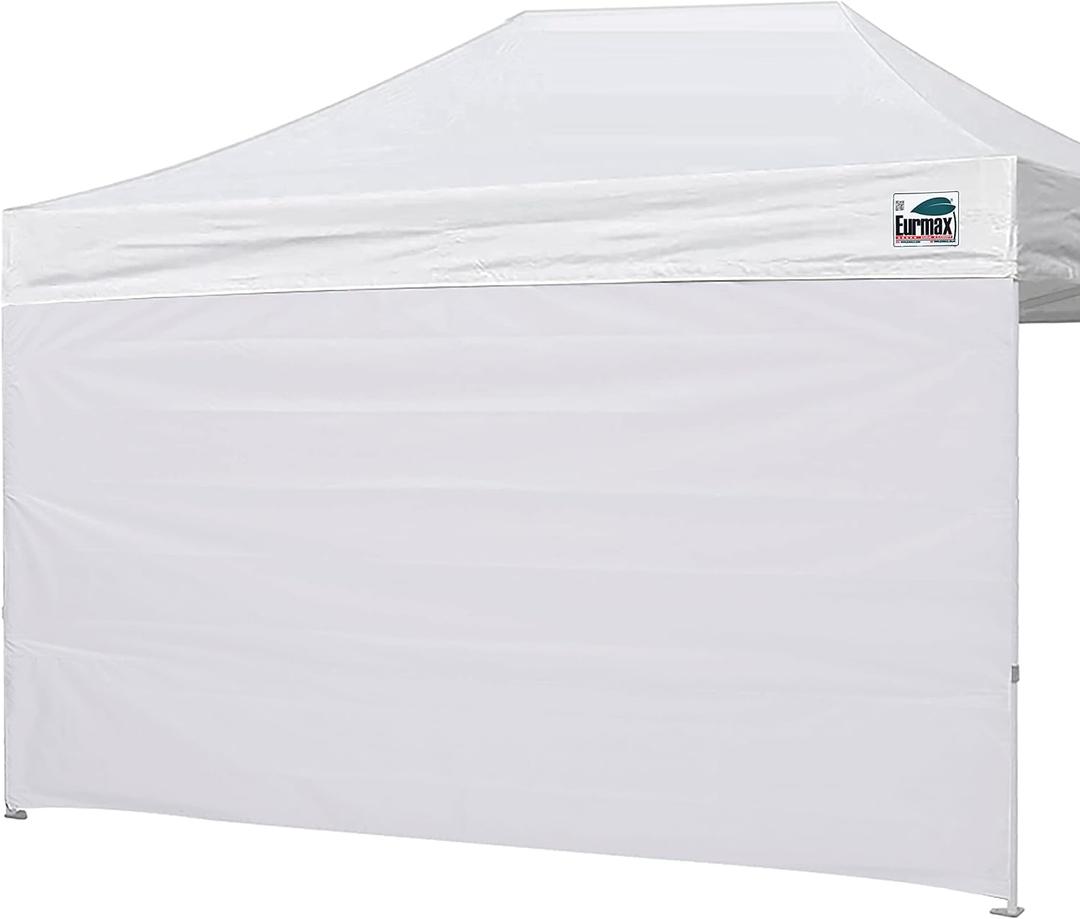 Eurmax USA Instant Canopy SunWall Camping Tent Tarp Shelter 10x15, Sidewall Only (White)