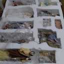 Fovths 16 Pieces Lighted Nativity Sets for Christmas Indoor Deluxe Edition Lighted Stable Resin Nativity Set Religious Nativity Manger Tabletop Resin Figures Holiday Tabletop Decor Set -7 inches Scale