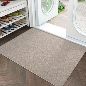 LUMI Indoor Door Mat, 32"x47" Non Slip Rubber Backing Entrance Mats, Easy Clean Low Profile Ultra Thin Entryway Mat for Inside House, Beige LUMI Indoor Door Mat, 32"x47" Non Slip Rubber Backing Entrance Mats, Easy Clean Low Profile Ultra Thin Entryway Mat for Inside House, Beige