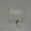 ROYALITA Small Acrylic Shelves Room Decor Floating Shelves (2-Pack, 8-inch Diameter) - Wall Mounted Display Stand for Plants, Toys, Makeup, and More - Ideal for Home and Office, Clear