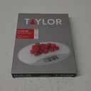 Taylor 11lb Slimline Digital Kitchen Food Scale, 11 Lb, White