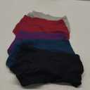 ANNYISON Womens Underwear, Soft Cotton High Waist Breathable Solid Color Briefs Panties for Women (Medium, 5 Pack in 5 Drak Colors)