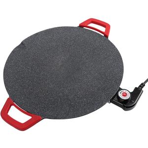 Electric Griddle - Smokeless Electric BBQ Grill Baking Trays, Nonstick Cooking Griddle Pan Pancake Maker with Handles, Medical Stone Coating 5 Level Temperature Control, Rapid Heat Up 14.2 Inches