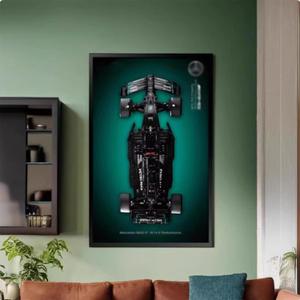 Display Wallboard for Lego Technic Mercedes-AMG F1 W14 E Performance Race Car Building Set 42171, Adult Collectibles Lego Car Wall Mount,Great for Lego Lovers (No Car Included)