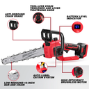 10 Inch Cordless Chainsaw Compatible with Milwaukee m-18 Battery