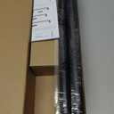 Black Curtain Rods 18 to 88 Inch, Industrial Curtain Rods,Adjustable Length,1 in Diameter Pipe,Wall or Ceiling Mounted,for Bedroom and Living Room(Black 18 to 88)