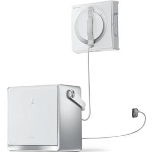 ECOVACS WINBOT W2 PRO Omni Portable Window Cleaning Robot with Multi-Functional Station, Charging While Working, Intelligent Cleaning with Triple Nozzle Water Sprayer, 12-Level Protection