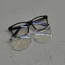 livho High Tech Blue Light Glasses - Advanced 99% Blue Light Blocking Computer Glasses - Anti Eyestrain & UV Glare Protection (*B1 Light Black+clear)