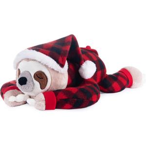 My OLi Sloth 15in Stuffed Animal Three Toed Sloth Wearing Pajamas and Nightcaps Soft Hugging Pillow for Bedtime Plush Animal Gifts for Babies Kids Girls Boys