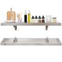SWOTCATER Concession Folding Shelf 36" x 12", Stainless Steel Drop Down Folding Serving Food Shelf, Wall Mount Shelving for Concession Windows