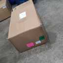 Amazon Basics Sturdy Foldable Plastic Chair, Portable, 350-Pound Capacity, Black, 6-Pack