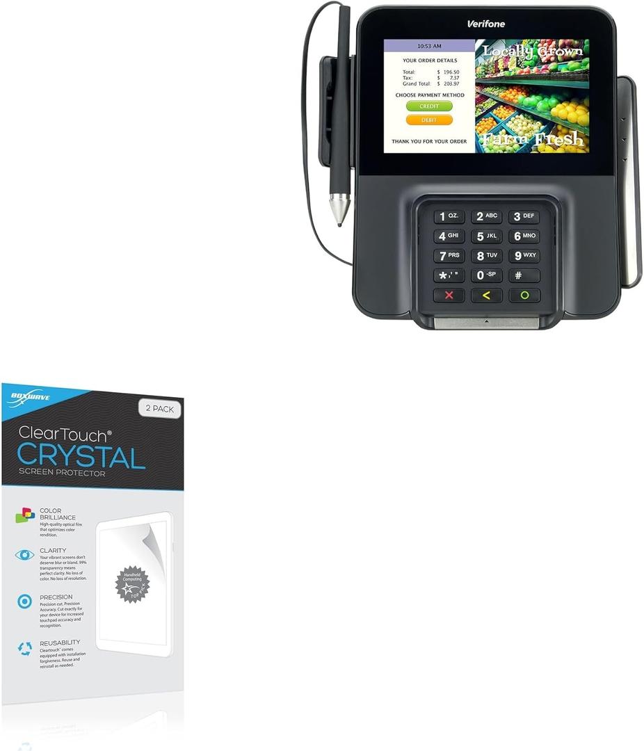 BoxWave Screen Protector Compatible with Verifone M400