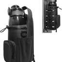 Magnetic Gym Bag for Men, Magnetic Water Bottle Holder, Small Gym Bag for Men, Gym Gifts,Gym Accessories for Women (Black) (Up to 40 oz)