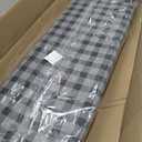 Jakeefud Ironing Board 13" X 43" W/Extra Thick Heavy Duty Padded Cover, Height Adjustable,Heat & Scorch Resistant Fabric, Anti-Skid Feet, Extra Wide, Easy to Fold Checkered Gray