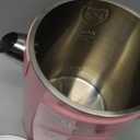 MEISON Electric Kettle, 1.5 L Double Wall Food Grade Stainless Steel Interior Water Boiler, Coffee Pot & Tea Kettle, Auto Shut-Off and Boil-Dry Protection, 1200W, (Pink)