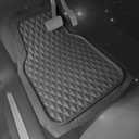CAR PASS Heavy Duty Rubber Gray Car Floor Mats & Cargo Liners, Deep Dish All-Weather Trunk Mats Durable Anti-Slip 3D Rhombus Waterproof Trim to Fit Liner Universal Fit Auto,Sedan,SUV,Truck, Gray