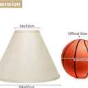 Empire Lamp Shades Set of 2, 6"Top x 16"Bottom x 10.8"High, Champagne Beige | Large Lampshades for Table Lamps Floor Lamps, Spider, E26 Base Harp Holders Included, Natural Linen Replacement,Easy Assembly