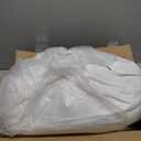 Three Geese White Goose Feather Pillows Queen Size Set of 1- Soft 600 Thread Count 100% Cotton, Medium Firm,Soft Support Surround Fill Cotton (Queen Size:Pack of 1)