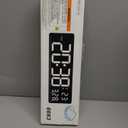 Digital Wall Clock, 16" Colorful Digital Display Clock with Remote Control, Date, Week, Temperature, Dual Alarm, Auto-Dimming, DST, 12/24Hr Format, Countdown, for Living Room Bedroom Office Classroom (Multicolor)