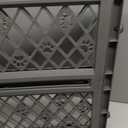 MYPET North States Paws Portable Pet Gate: 26-40" Wide. Pressure Mount. No Tools Needed. Made in USA, 23" Tall, Expandable, Durable Dog Gates for Doorways, Fieldstone Gray